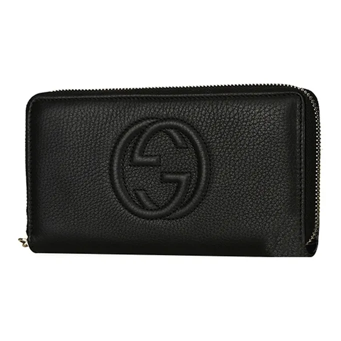 GUCCI Soho Leather Wallet Women's Black-1