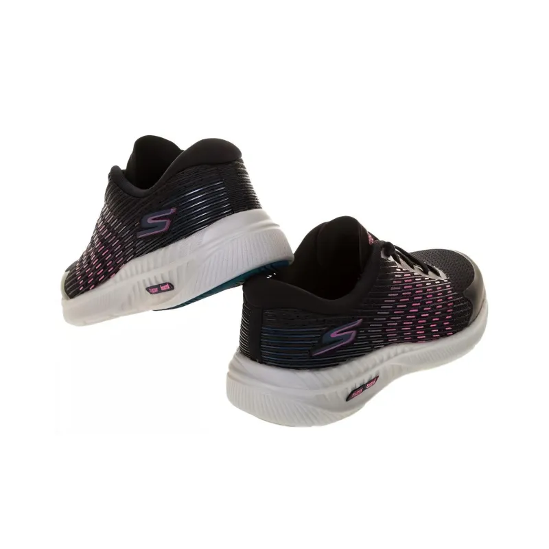 Skechers Go Run Hyper Burst Cushioning Anti-Slip And Wear-Resistant Low-Top Casual Running Shoes Women's Black Purple-3