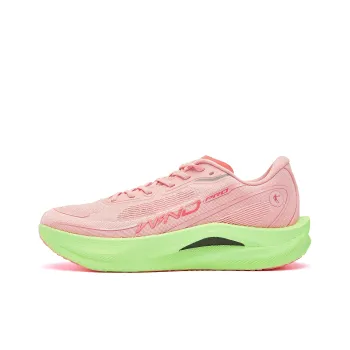 QIAODAN Strong Winds 2.0 PRO Running Shoes Women's Low Top Honeydew Pink Cyan