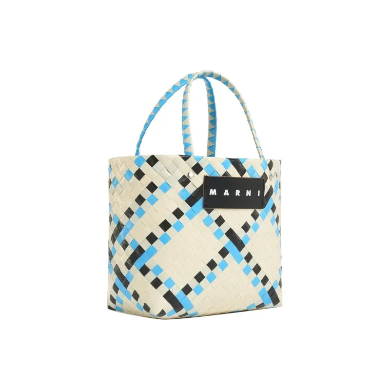 MARNI Polypropylene Basket Bag Tote Bag Shopping Bag Handbag Mini Women's Multicolor/White-2