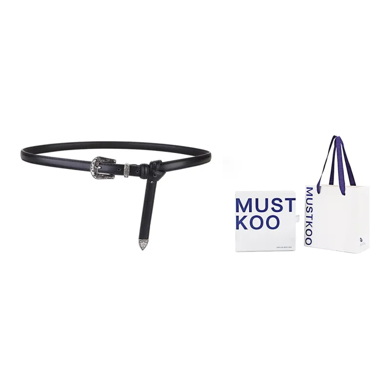MUSTKOO Leather Belts Women's-0
