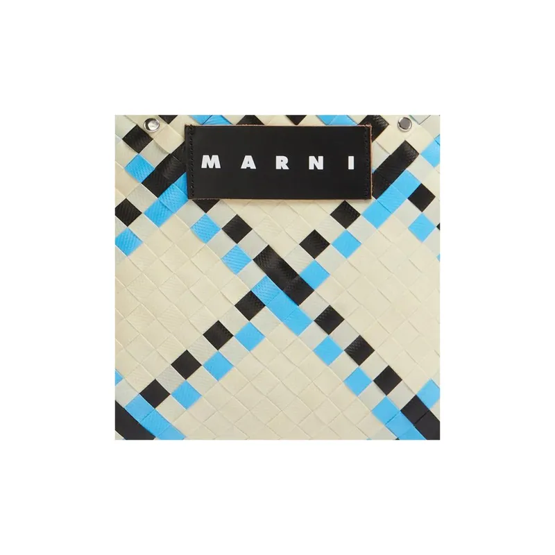 MARNI Polypropylene Basket Bag Tote Bag Shopping Bag Handbag Mini Women's Multicolor/White-4