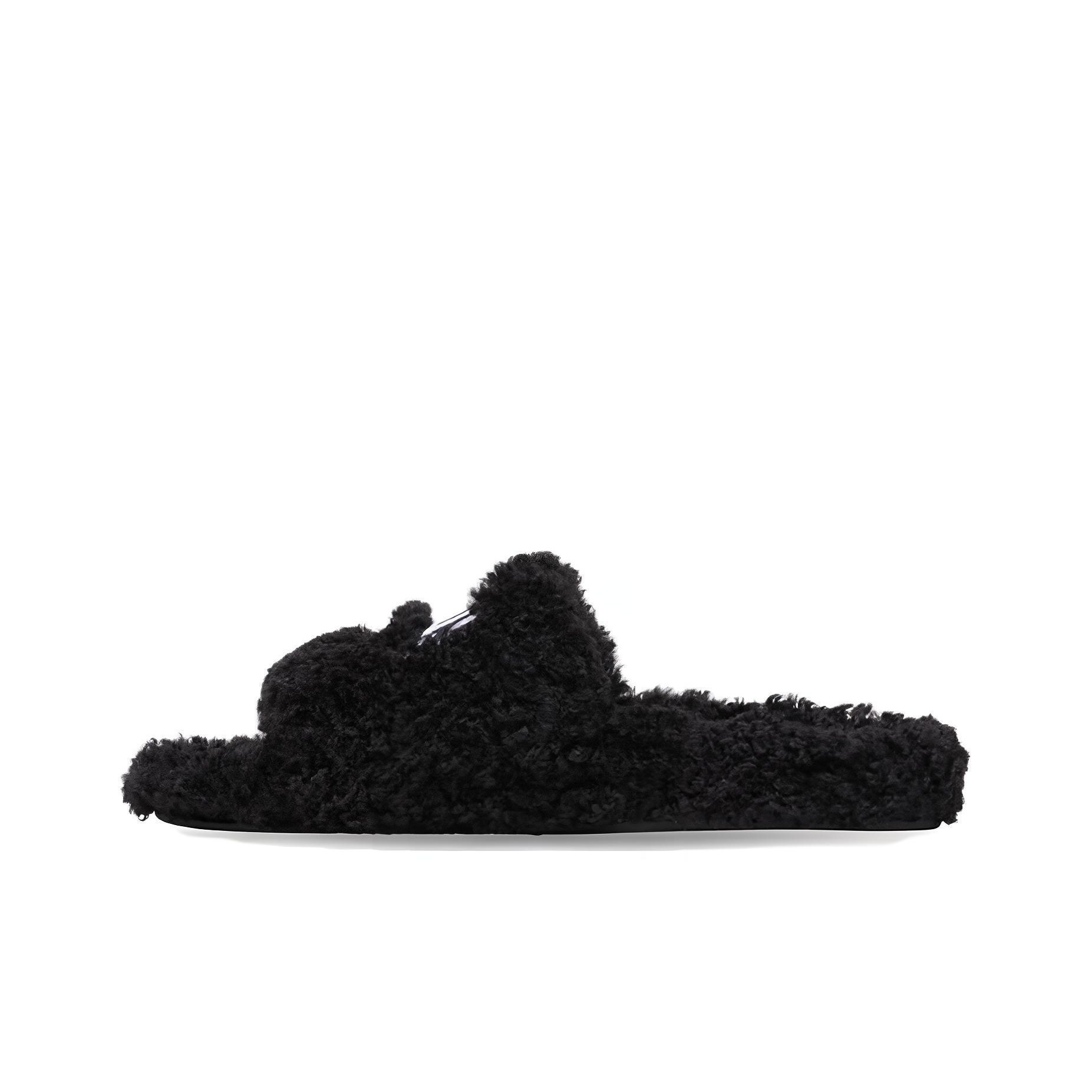 Balenciaga Furry Slides Women's - POIZON