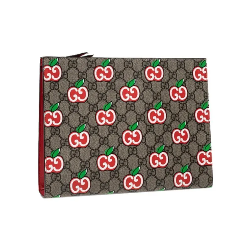 GUCCI Canvas Clutch Women's Ebony-2