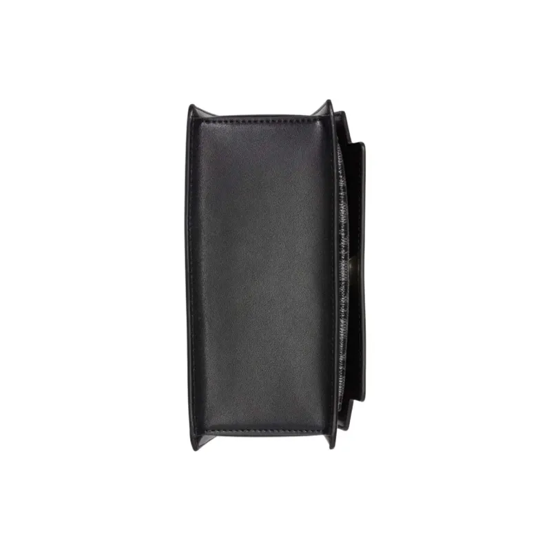 DKNY Leather Handbag Shoulder Bag Crossbody Bag Women's Black-3