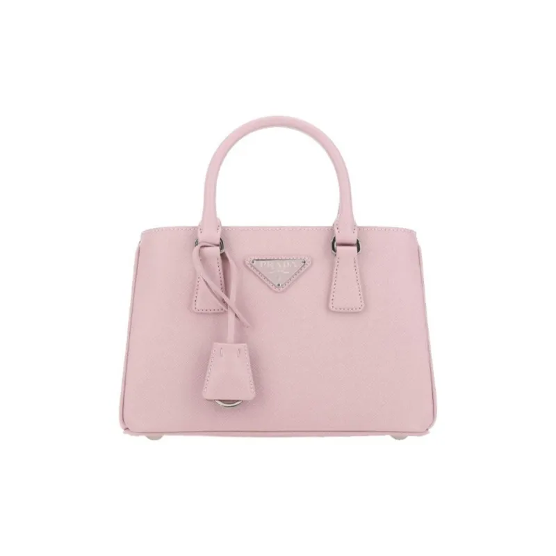 PRADA Cow Leather Tote Bag Shopping Bag Handbag Women's Pink-0