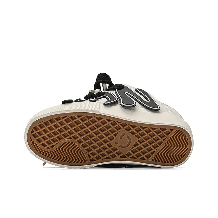 MINISO Low Top Skateboard Shoes Women's Classic Black White-5