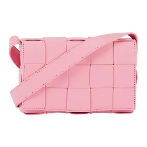 Bottega Veneta CASSETTE Sheepskin Tofu Bag, Handheld Bag, Shoulder Bag, Crossbody Bag Medium Size Women's Pink