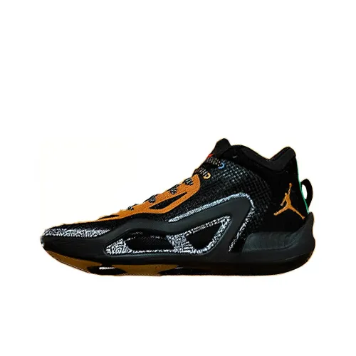 JORDAN Tatum 1 Basketball Shoes Men Mid Top Black/Yellow