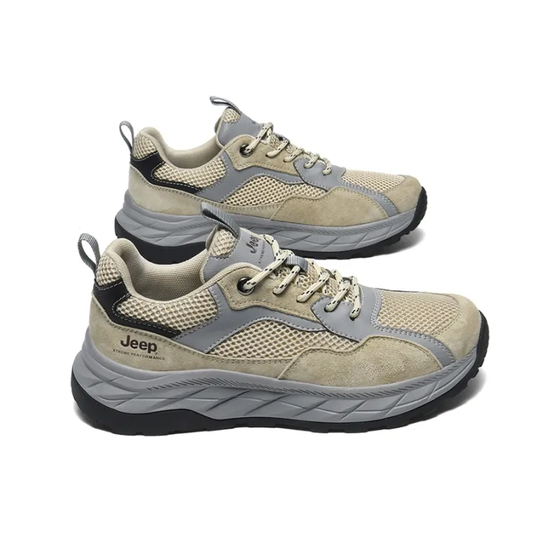 Jeep Anti Slip Wear Resistant Low Top Hiking Shoes Men's-11