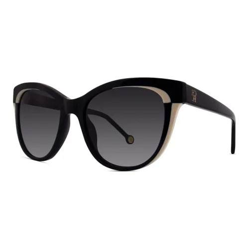 CarolinaHerrera Acetate Browline Sunglasses Women's Black