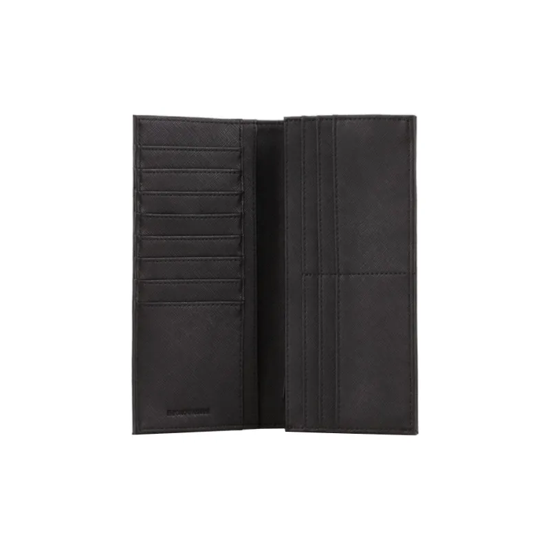 EMPORIO ARMANI Polyester Card Holder Wallet Regular Men's Black-4
