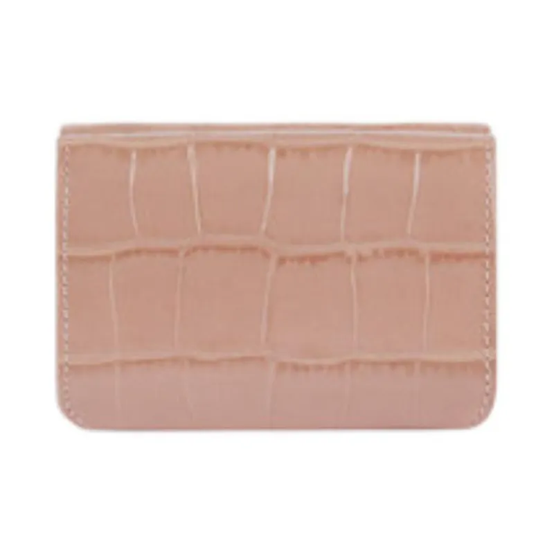 Balenciaga Cow Leather Wallet Mini Women's Beige-1