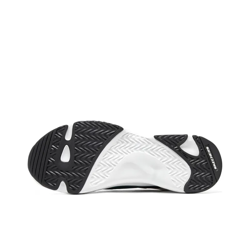 Skechers D'LITES 1.0 Cushioning Anti Slip And Wear Resistant Low Top Chunky Sneakers Men's White Green-4