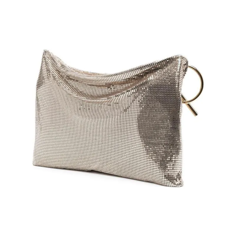 Paco Rabanne Metal Crossbody Bag, Shoulder Bag Women's Gold-1