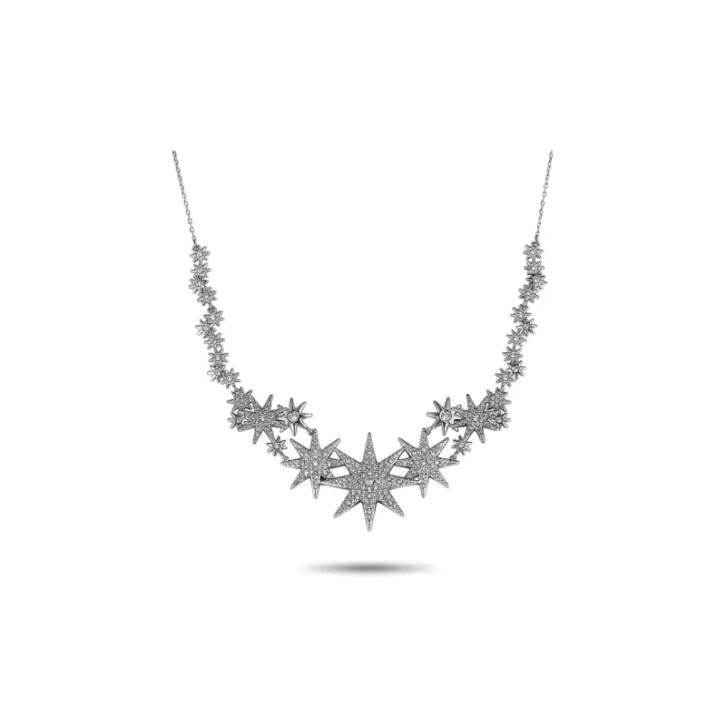 Swarovski Fizzy Crystal Necklaces Women's Silver-1