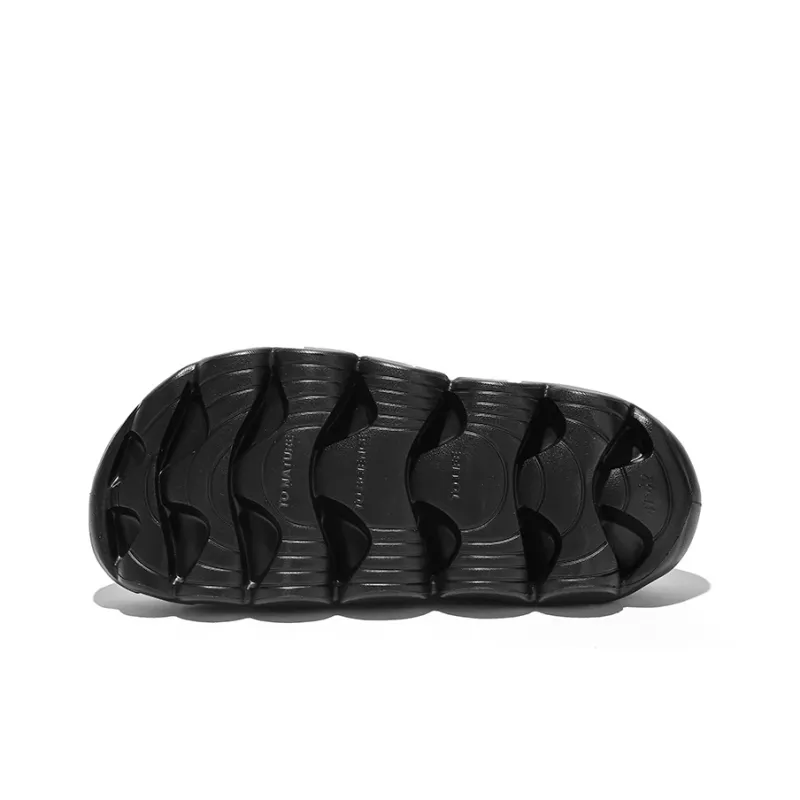Cool TANK DE Abrasion Resistant Slip Resistant Slide Slippers Unisex Meteor Black-5