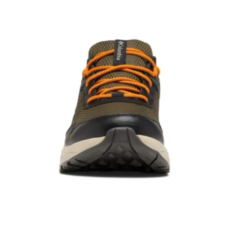 Columbia PLATEAU WP Cushioned Waterproof And Breathable Low-Top Trekking Shoes Men's Green Black-2