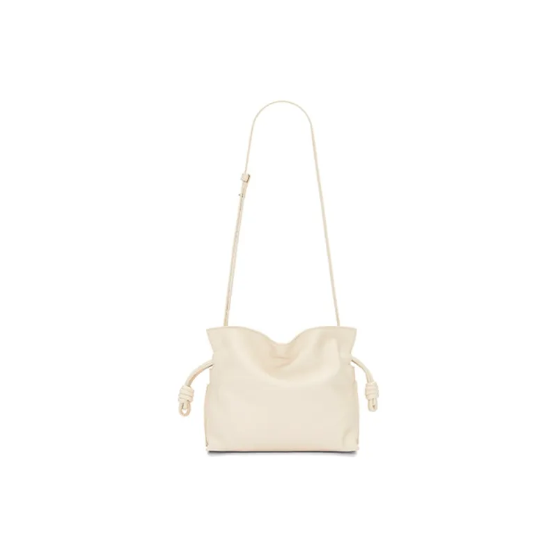 LOEWE Cow Leather Shoulder Bag Crossbody Bag Clutches Mini Women's Ecru-3
