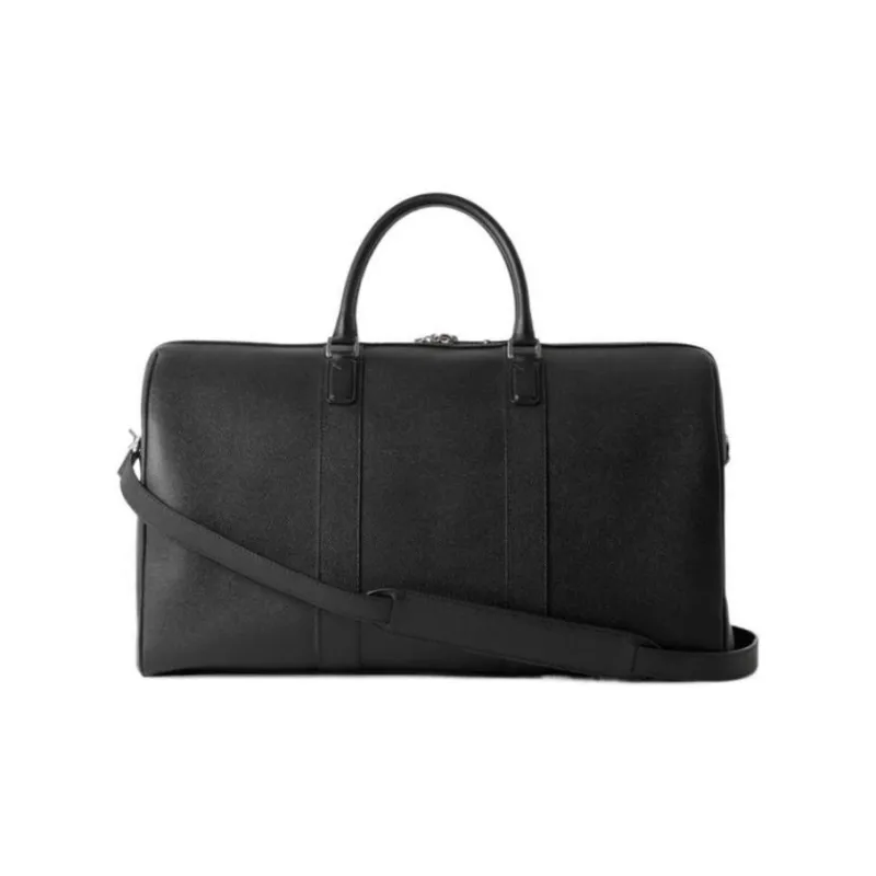 Burberry Calfskin Handbag Shoulder Bag Crossbody Bag Travel Bag Men's Black-2