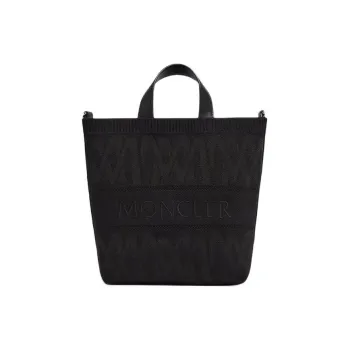 Moncler Logo Embroidered Knit Tote Bag