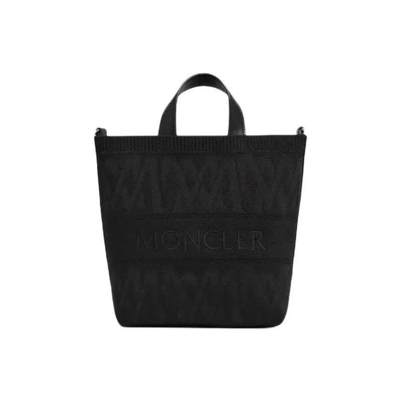 Moncler Logo Embroidered Knit Tote Bag-0
