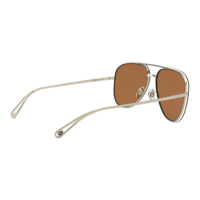 GIORGIO ARMANI Aviator Sunglasses Women's Yellow-2