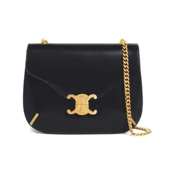 CELINE TriompheBesace Satin Calfskin Handbags Shoulder Bags Women's