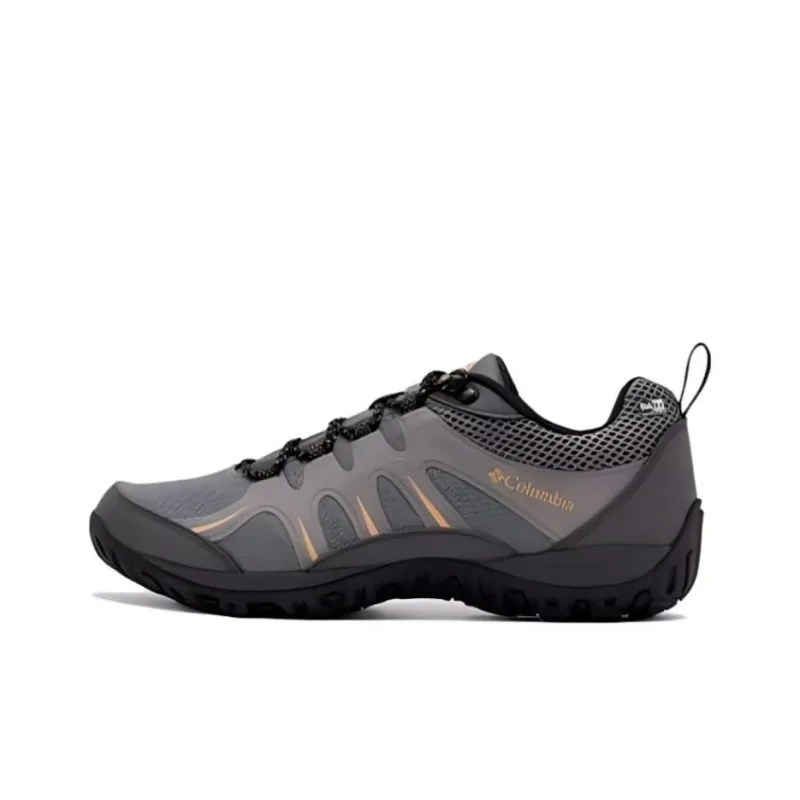 Columbia Anti Slip Wear Resistant Low Top Mountaineering Shoes, Hiking Shoes Men's Gray-0