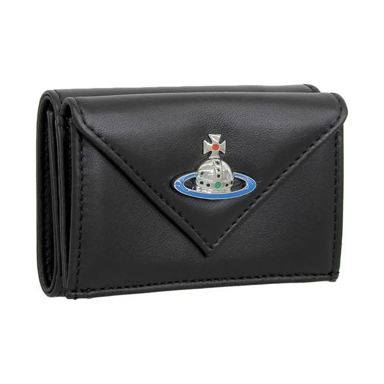 Vivienne Westwood Leather Wallet Women's Black-1