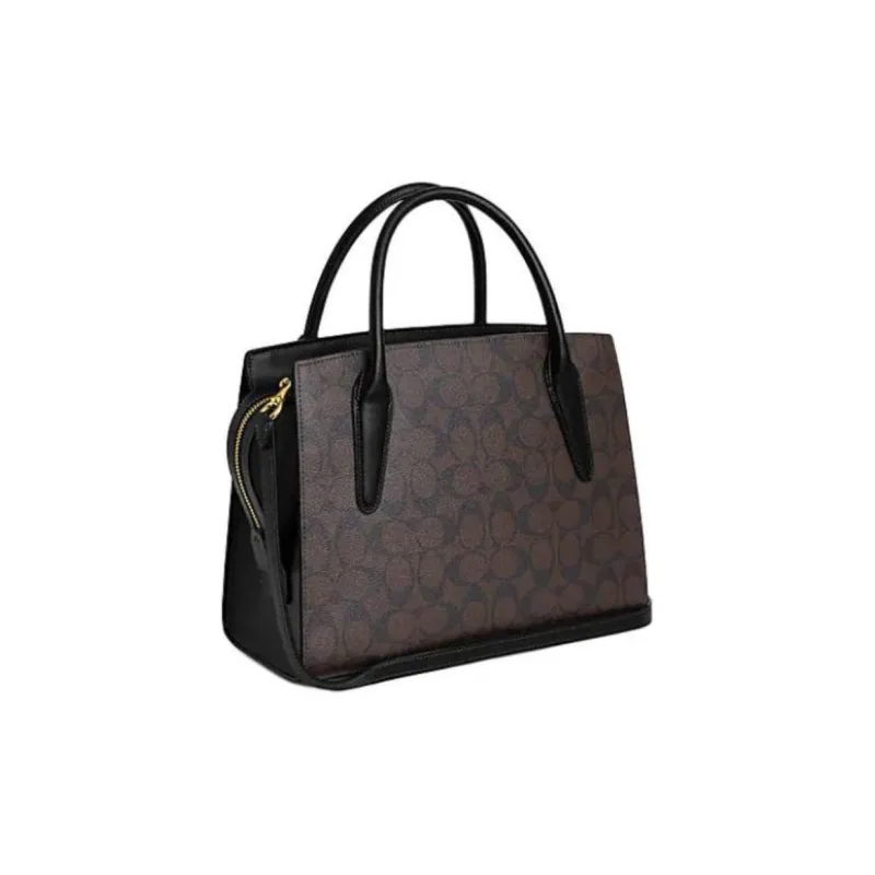 COACH PVC With Skin Killer Bag, Shoulder Bag, Crossbody Bag, Handbag Tubas Women's Dark Brown-1