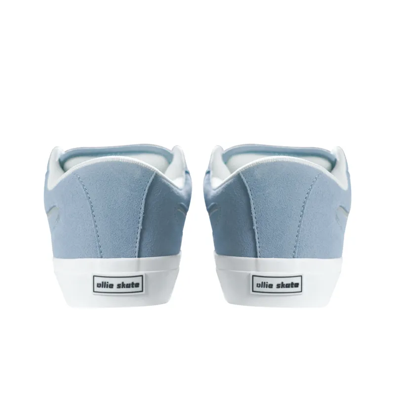 Ollieskate Anti Slip Wear Resistant Low Top Casual Shoes Unisex Cream Blue-4