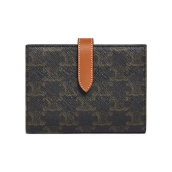 CELINE Sheepskin Wallet Women's Tawny