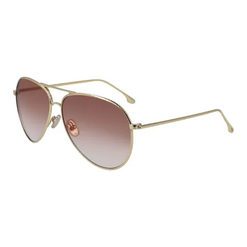 Victoria Beckham Metal Aviator Sunglasses Women's Gold