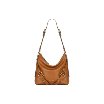 GIVENCHY Voyou Shiny Buffalo Leather Shoulder Bag Crossbody Bag Women's Soft Tan