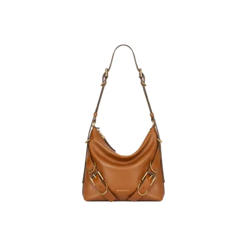 GIVENCHY Voyou Shiny Buffalo Leather Shoulder Bag Crossbody Bag Women's Soft Tan
