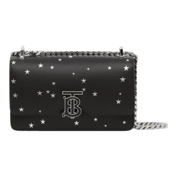 Burberry Calfskin Small Square Bag Shoulder Bag Crossbody Bag Mini Women's Black