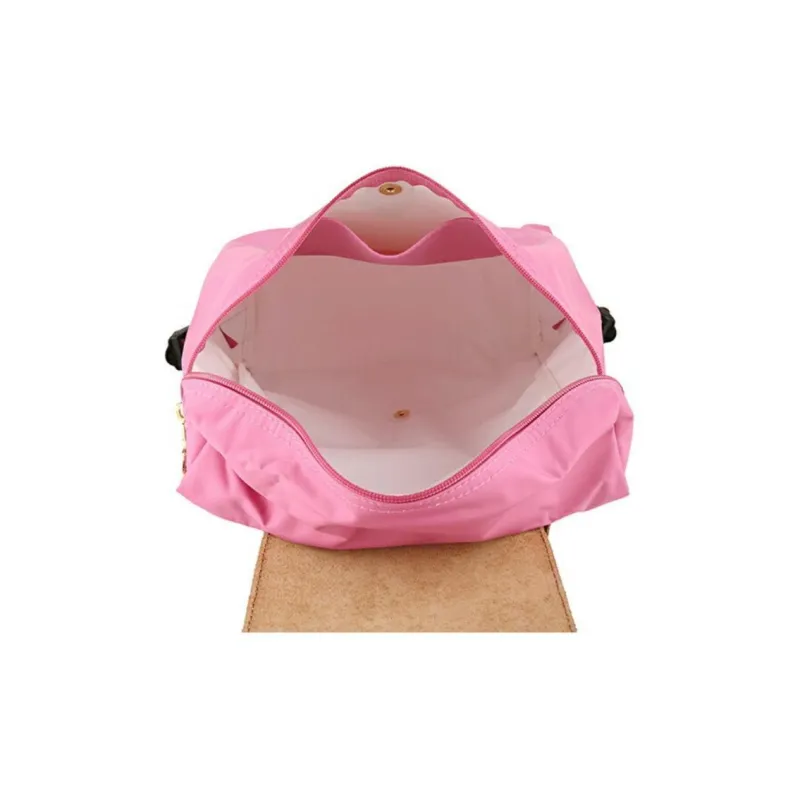 LONGCHAMP Le Pliage Cow Leather Backpack Women's Red Peony-3