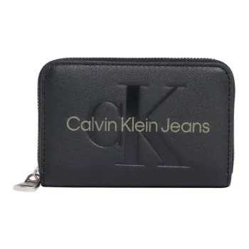 CK/Calvin Klein Polyurethane Wallet Women's Black & Dark Pine