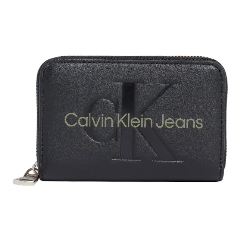 CALVIN KLEIN PU Wallet Women's Black & Dark Pine-0
