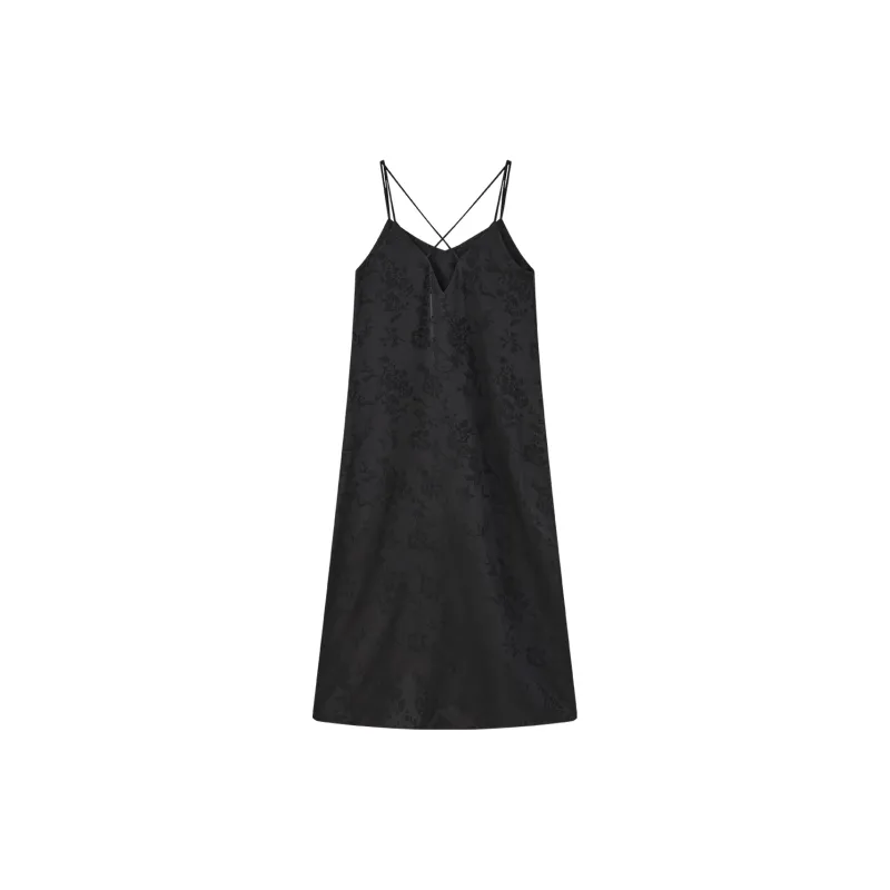 THE SEA LIFE Slip Dress Women's Black Mage-1