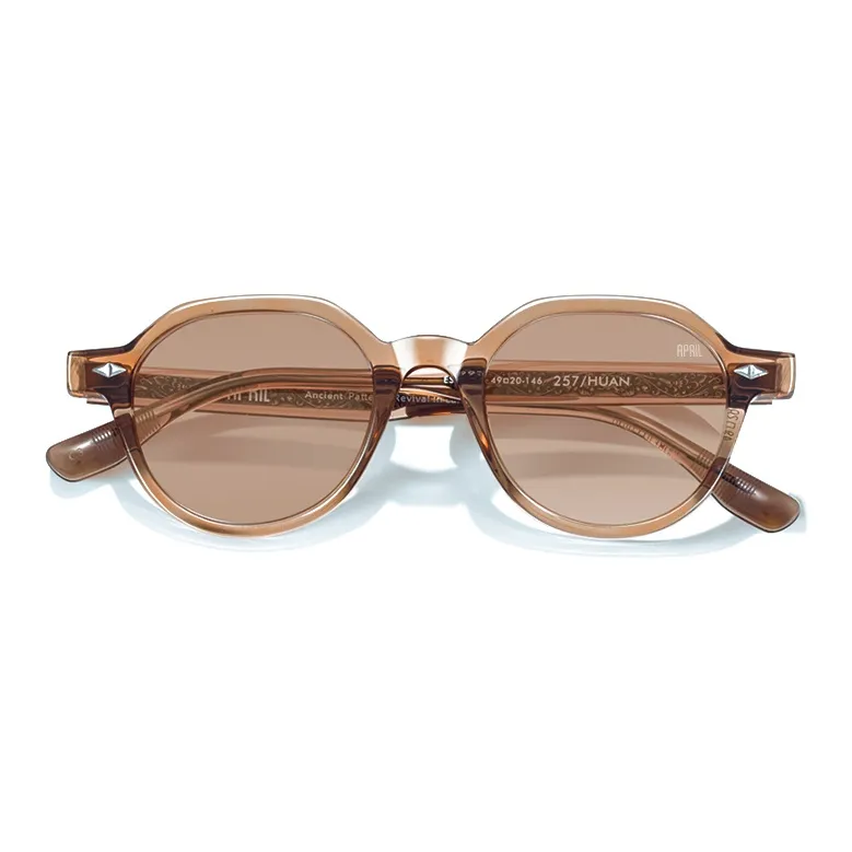APRIL Plate Frame Irregular Shape Sunglasses With Polarized Lenses Unisex-8