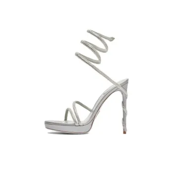 René Caovilla Margot Crystal 120mm Platform Sandals