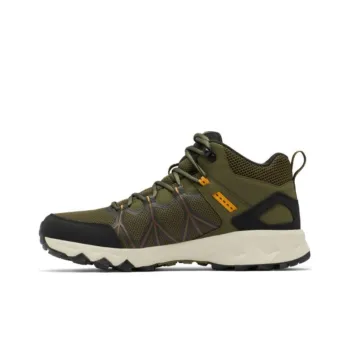 Columbia PEAKFREAK II Waterproof And Breathable Mid-Top Hiking Shoes Men's Green