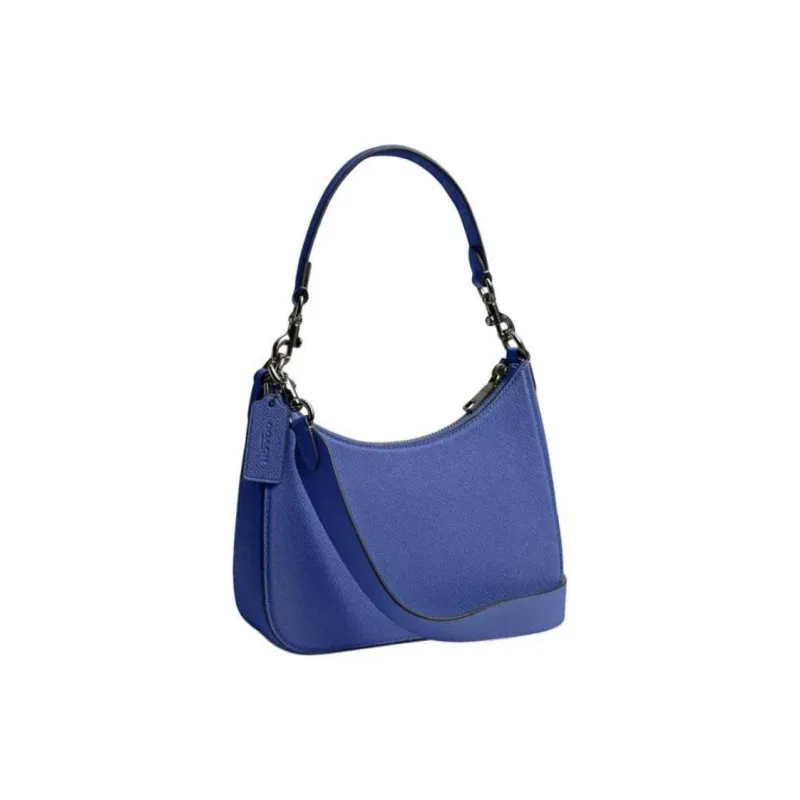 COACH Hobo Canvas Shoulder Bag Crossbody Bag Handbag Small Size Women's Blueberry-1