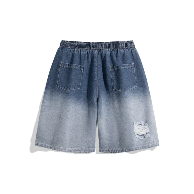 NOTFORMAD Denim Shorts Unisex Black-15