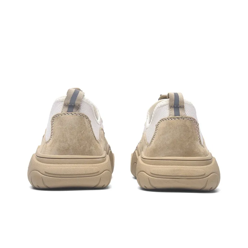 Jeep Cushioning Anti Slip Wear Resistant Breathable Lightweight Rebound Low Top Trekking Shoes Unisex Camel-4