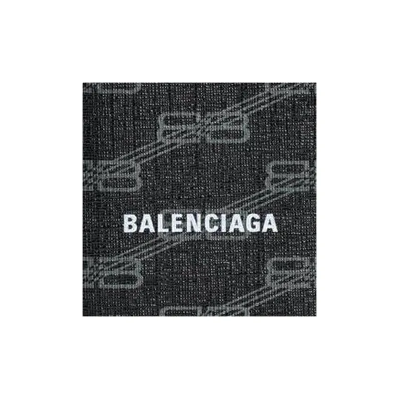 Balenciaga Coated Canvas Wallet Men's Black-3
