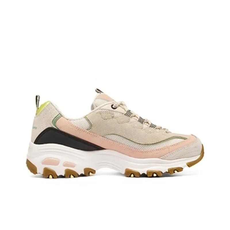 Skechers D'LITES 1.0 Cushioning Anti Slip And Wear Resistant Lightweight Support Low Top Casual Shoes Women's Coral-1
