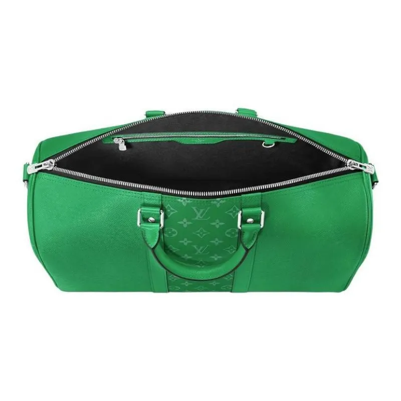 LOUIS VUITTON KeepallBandoulière Leather Monkey Bag, One Shoulder Crossbody Handbag, Travel Bag Men's-1